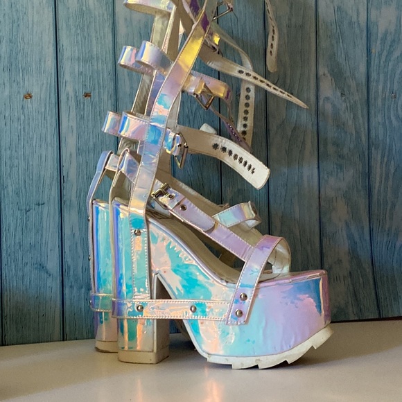 COPY - COPY - Nightcall Hi Platform Heels by Y.R.U. - Picture 2 of 4